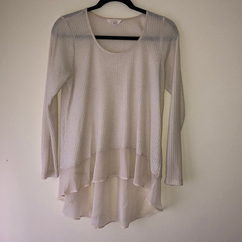 Flowy Cream Thermal Top